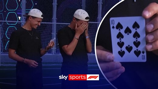 F1: Lando Norris left shocked by magician Steven Frayne's, formerly known as Dynamo, stunning magic tricks