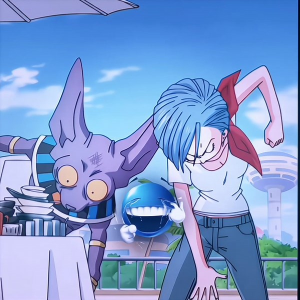 The moment when Bulma wasn't afraid of the god of destruction !! 😱