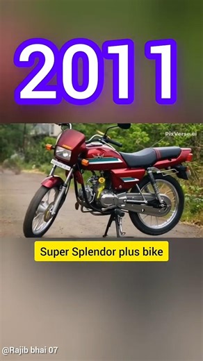 Evolution of Super Splendor Plus Bike history 2005–2026 #splendor #shortvideo