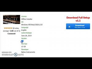How to Download Native Instruments Noire (KONTAKT)