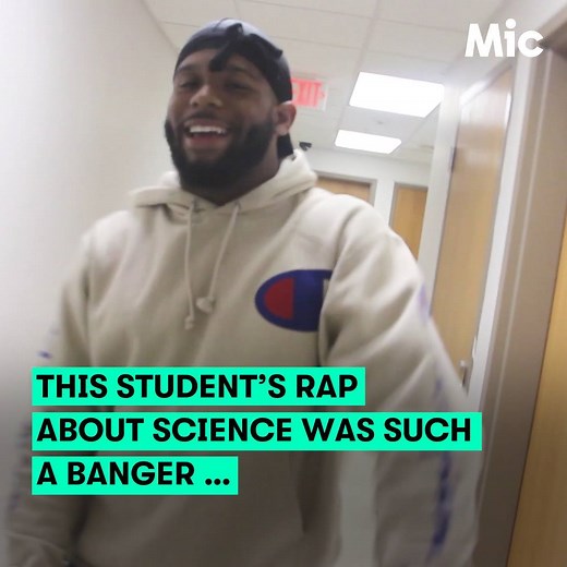 888K views · 10K reactions | You've never heard science explained like this before. This student's science rap was so popular, it got him on TRL. Listen and learn. | Mic | Facebook