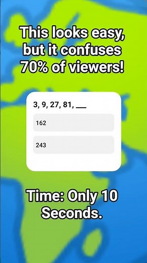 3, 9, 27, 81, ___ Complete this pattern. Math pattern question. #quiz #mathproblems #quiz #maths