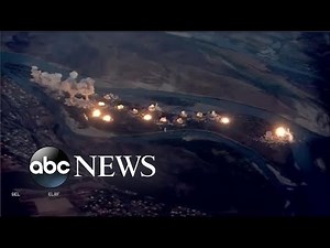US led coalition drops explosives on ISIS in Iraq l ABC News