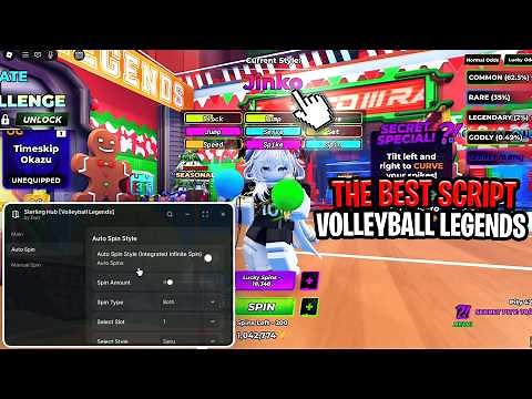 🏐SCRIPT VOLLEYBALL LEGENDS- INFINITE SPIN, JINKO STYLE, AUTO PLAY- HITBOX EXPANDER (Mobile/Pc)