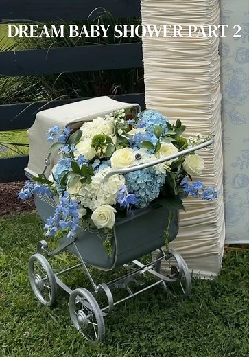 Dream Baby Shower DIY: Vintage Details & High Chair Makeover