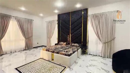 Welcome to a home where every sunrise feels like a promise and every evening whispers peace. This 1035-yard super luxury House is not just built—it’s beautifully composed. From the double-height lobby bathed in natural light to five elegant en-suite bedrooms and your own private elevator, every detail speaks of grace and grandeur. Stroll through lush lawns, host loved ones by the pool or BBQ terrace, and live freely with solar power, six-car parking, and 24/7 security. Complete with dedicated se