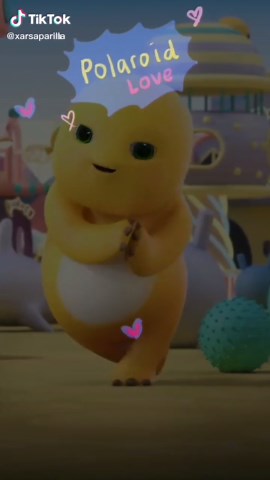 Chubby Yellow Dinosaur Wallpaper: The Perfect Template for Your Polaroid Love