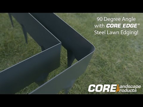 How to Create Corners (90 Degree Angle) with Steel Edging: CORE EDGE