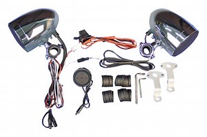 J&M Handlebar Mount Amplified Bluetooth Speaker Kit