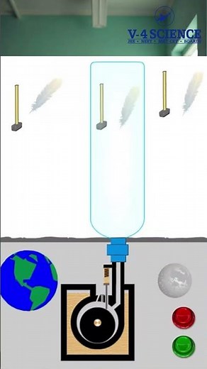 Feather vs Hammer Drop: Reality Check! | Gravity, Air Resistance & Inertia Explained in 1 Minute