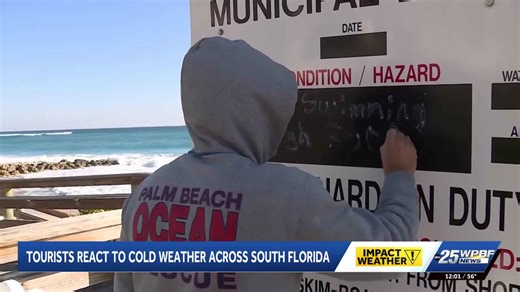 West Palm Beach surfers welcome cold snap as waves pick up