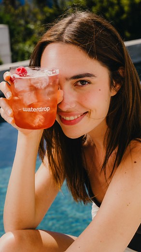waterdrop | Drink More Water | Ditch the vino for this Thirsty Thursday delight! We're calling it the "ICE TEA RASPBERRY Mimosa" - all the elegance of a mimosa but with... | Instagram