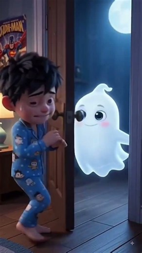 When a Friendly Ghost Demands Samosas Late at Night! 👻🥟 | Cute 3D Animated Story🍭🌼