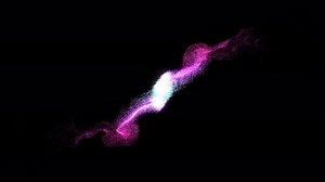 Glowing Purple Magic Particle Trail Animation