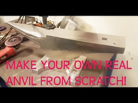 BLACKSMITH ANVIL - Making a Large Steel Anvil Full of Awesomeness