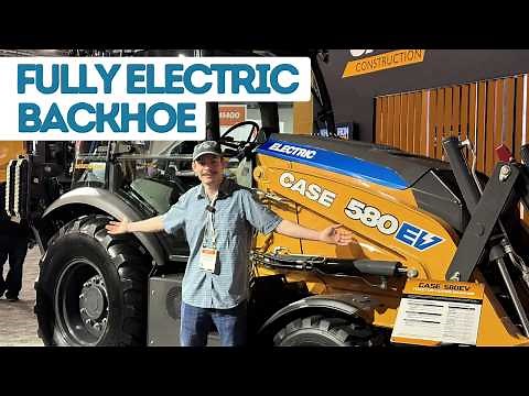 CASE Electric Construction Equipment Tour! Backhoe Loader, Mini Excavator & Track Loader