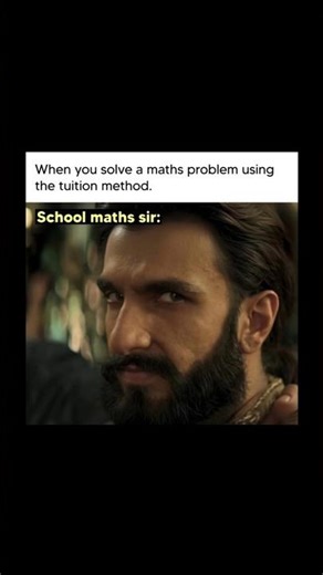 POV:When your teacher witnessing your tution method during math class!😅#memes#relatablememe