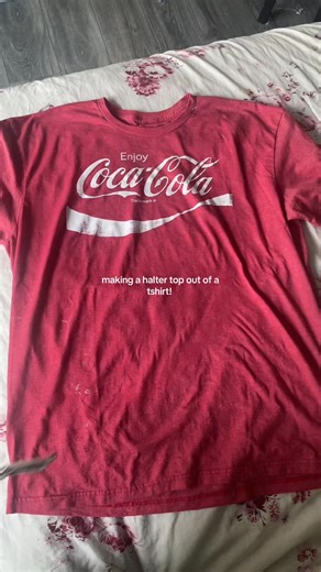 target flip hahahah #haltertop #sewing #crafts #fyp | T-Shirt Upcycle Diy