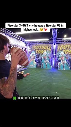 Five star SHOWS why he was a five star QB in highschool…🫣❤️‍🩹#fiivestar #fyp