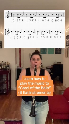 Carol of the Bells Clarinet Performance ft. Jackie Gillette