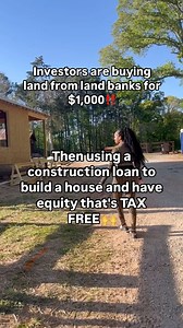 11K views · 4.8K reactions | Why buy a brand new home when you can buy Land from Land Banks for $1,000 and use your LLC to get a construction loan, build a house and have equity that’s TAX FREE  I’ve created a list of over 240 Land Bank Websites where you can find CHEAP land‼️ Comment “LAND” and I’ll send you the Land Bank List or Click The Link In My Bio  | theprettygirlinvestor | Facebook