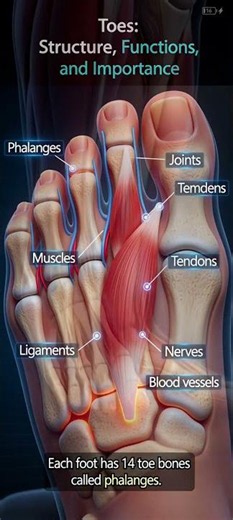 ANATOMY AND STRUCTURE OF TOES
