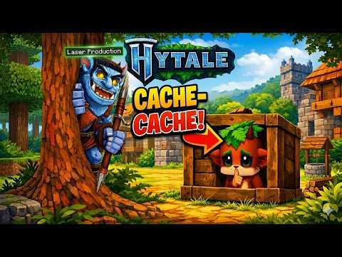 Je brain ‪@LaserProduction‬ sur un de ses caches caches !?!? Cache Cache sur Hytale​