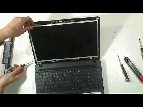 Packard Bell EasyNote TS11HR Model:P5WS0 výměna displeje , screen replacment. LCD Display Shop.