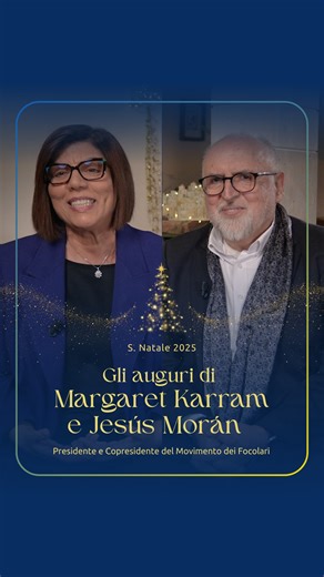 Movimento dei Focolari - official page on Instagram: "In un tempo ancora così segnato da divisioni di ogni genere, un augurio affinché in occasione di questo Santo Natale si rinnovi in tutti noi la gioia del servizio, la condivisione e la reciprocità, fatta di gesti concreti in particolare per chi soffre; un impegno a vivere un Natale all’insegna della fraternità e della prossimità seminando speranza per il futuro. Il video è disponibile in 5 lingue sul canale YouTube ufficiale del Movimento dei