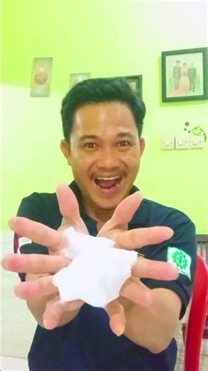 Floating paper magic trick