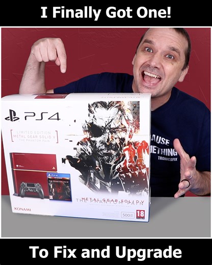 I've been trying to find a broken Metal Gear Solid PS4 for years and I'm so excited to finally have one! The eBay seller said that the console won't boot so I'll need to get that fixed and then I'm going to upgrade the fan, thermal paste, thermal pads, and harddrive. I'll also replace the controller thumbsticks. Upgraded Fan: Amazon (paid link) https://geni.us/PS4-fan Upgraded Thermal Pads: Amazon (paid link) https://geni.us/thermal-pad Upgraded Thermal Paste: Amazon (paid link) https://geni.us/