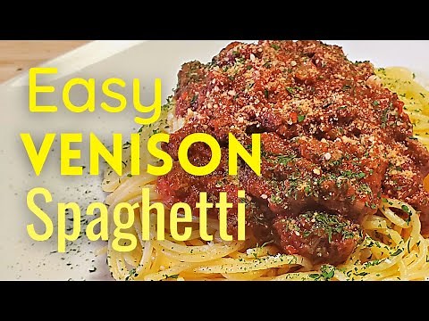Ground Venison Tomato Pasta Sauce Recipe | Easy Venison Supper