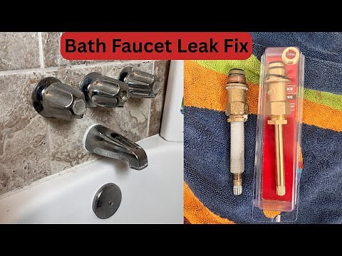 Bathtub faucet leak repair