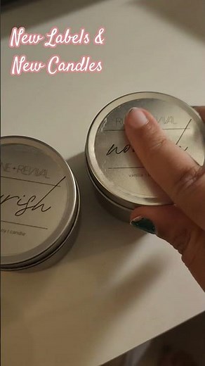 I designed new candle labels! Packaging process #candlemaking #diypackaging #graphicdesign #etsy