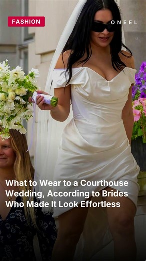 What to Wear to a Courthouse Wedding, According to Brides Who Made It Look Effortless #shorts