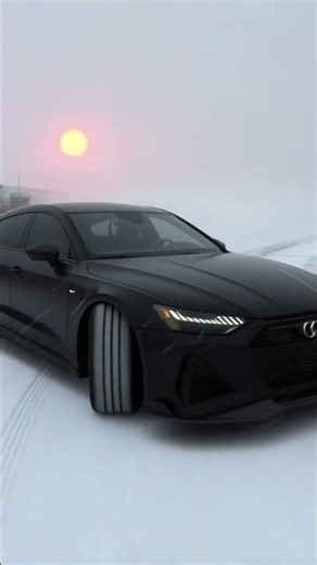 Audi RS7 Quattro in Snow ❄️ | Real Exhaust Sound Only