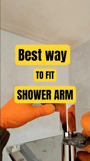 The best way to fit a shower arm and never have leaks