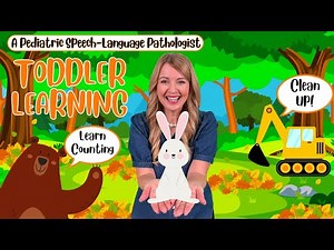 Learn To Talk With Ms. LoLo | Learn First Words, Counting, Clean Up & More | Fall Forest Adventure