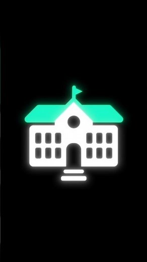 School Animated Icon I Free Editing Overlay