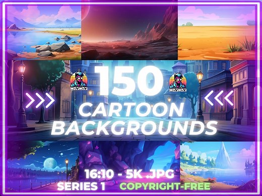 150 High-res Cartoon Backgrounds, 5K Cartoon Backdrops for Animators & Illustrators, Digital Backdrops, No Copyright, Commercial Use - Etsy