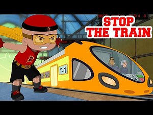 Mighty Raju - The Running Train🛑 | Hindi Cartoon for Kids | Train Rescue Adventure