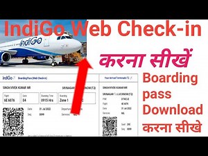 indigo web check in domestic online/ How to Download Indigo Boarding pass.