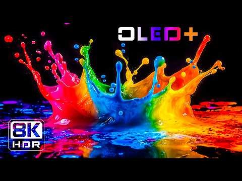 OLED DEMO – Color Explosion Paint Art in 8K HDR | Dolby Vision™