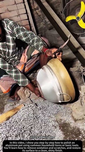 Polishing an Aluminum Pot ✨🔧