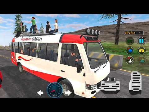 2026 Mini Coach Simulator 3D Gameplay Level 1 | City Mini Bus Driving Game