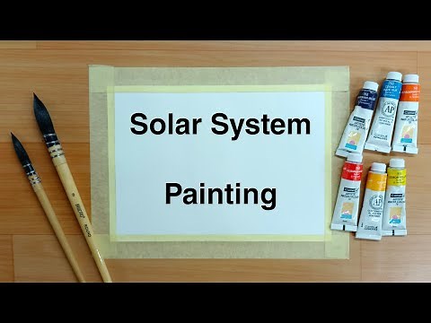 Solar System Watercolor Painting | How To Draw | Step by Step For Beginners