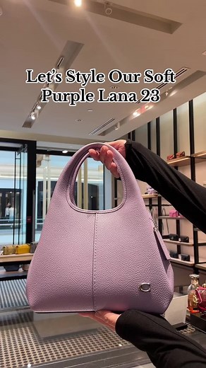 Styling Tips for Soft Purple Lana 23 | Coach Handbags Collection
