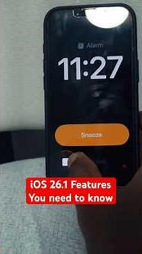iOS 26.1 Features and Changes to know #iphonetips #iphonetricks