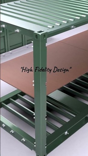 20-foot High Cube Container All Side Access CAD Design - High Fidelity Design #design #container