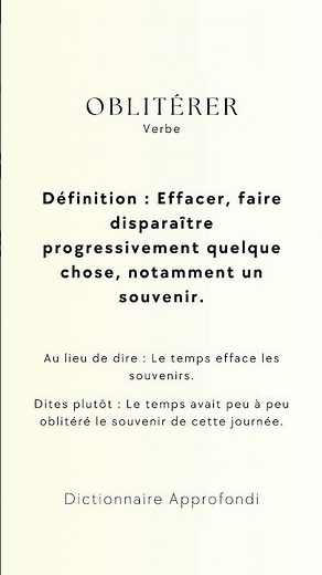 Oblitérer,"Issu du latin "obliterare", composé de "ob-" signifiant "contre" et "litte...